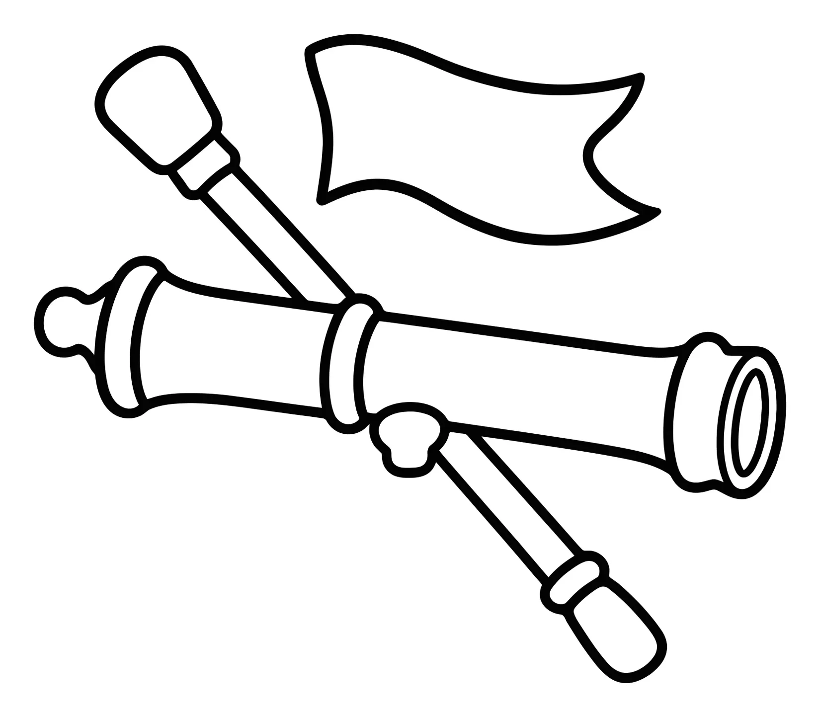 Cañón y bandera